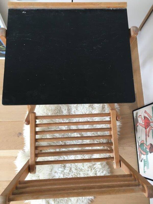Bureau, pupitre pliant pour enfant, années 60