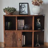 Low walnut Art Deco furniture