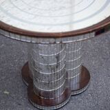 Mosaic mirrored glass coffee table Italy 70