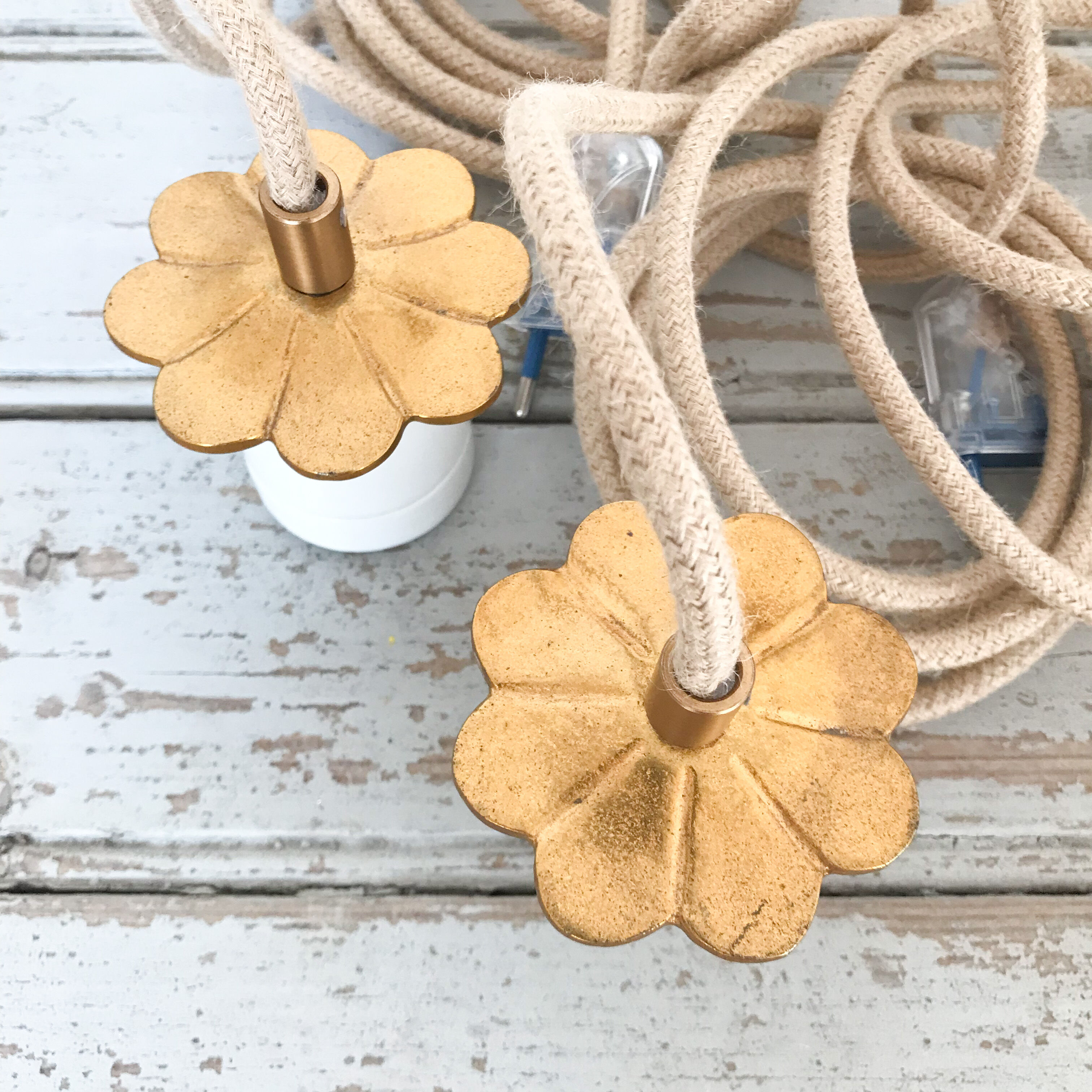 Brass and porcelain walker