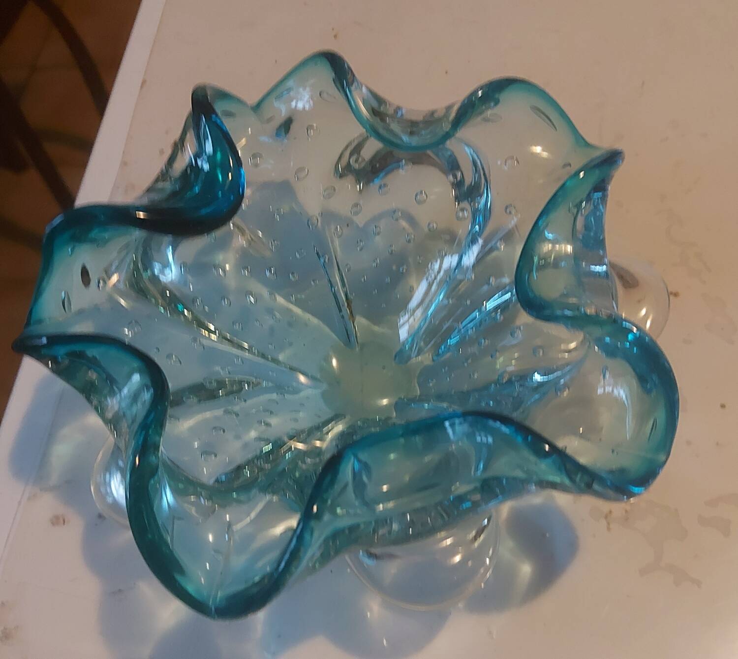 Blown glass catchall from Murano