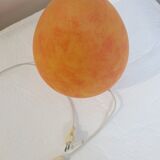 1970s opaline glass egg lamp