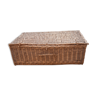small trunk in old wicker