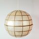Suspension boule nacre et laiton 70s