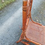 Chaise en rotin bambou cannage tressé en très bon état