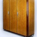 Vintage Bauhaus Chromed Tubular Steel Wardrobe by Hynek Gottwald, 1930s