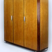 Vintage Bauhaus Chromed Tubular Steel Wardrobe by Hynek Gottwald, 1930s