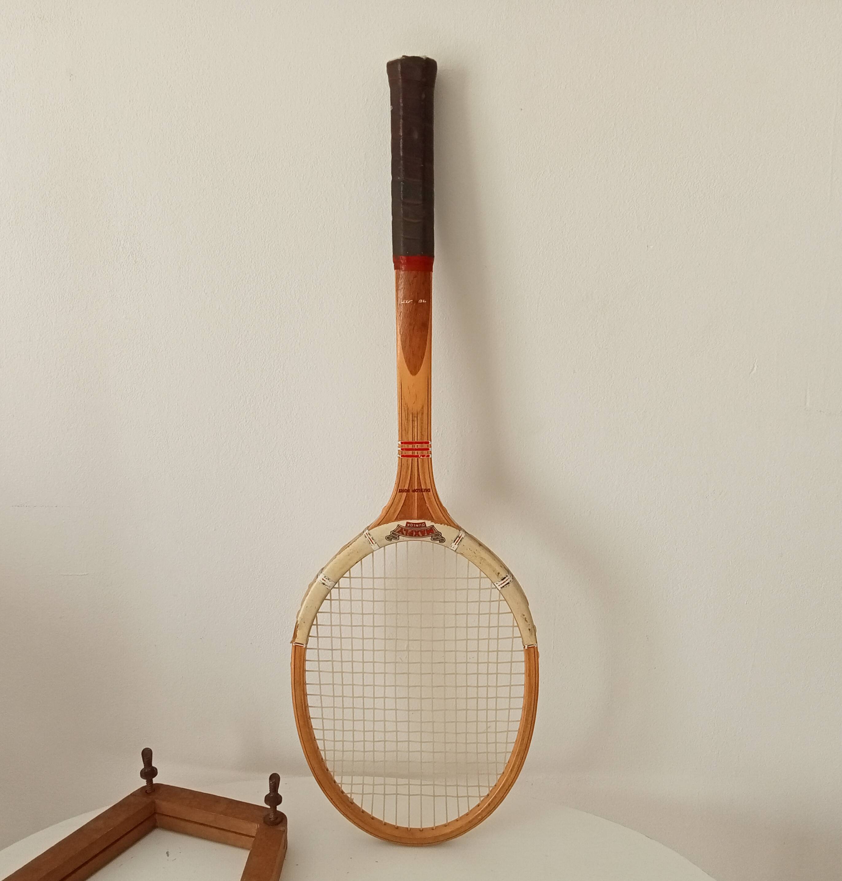 Vintage wooden tennis racket Dunlop Maxply Fort