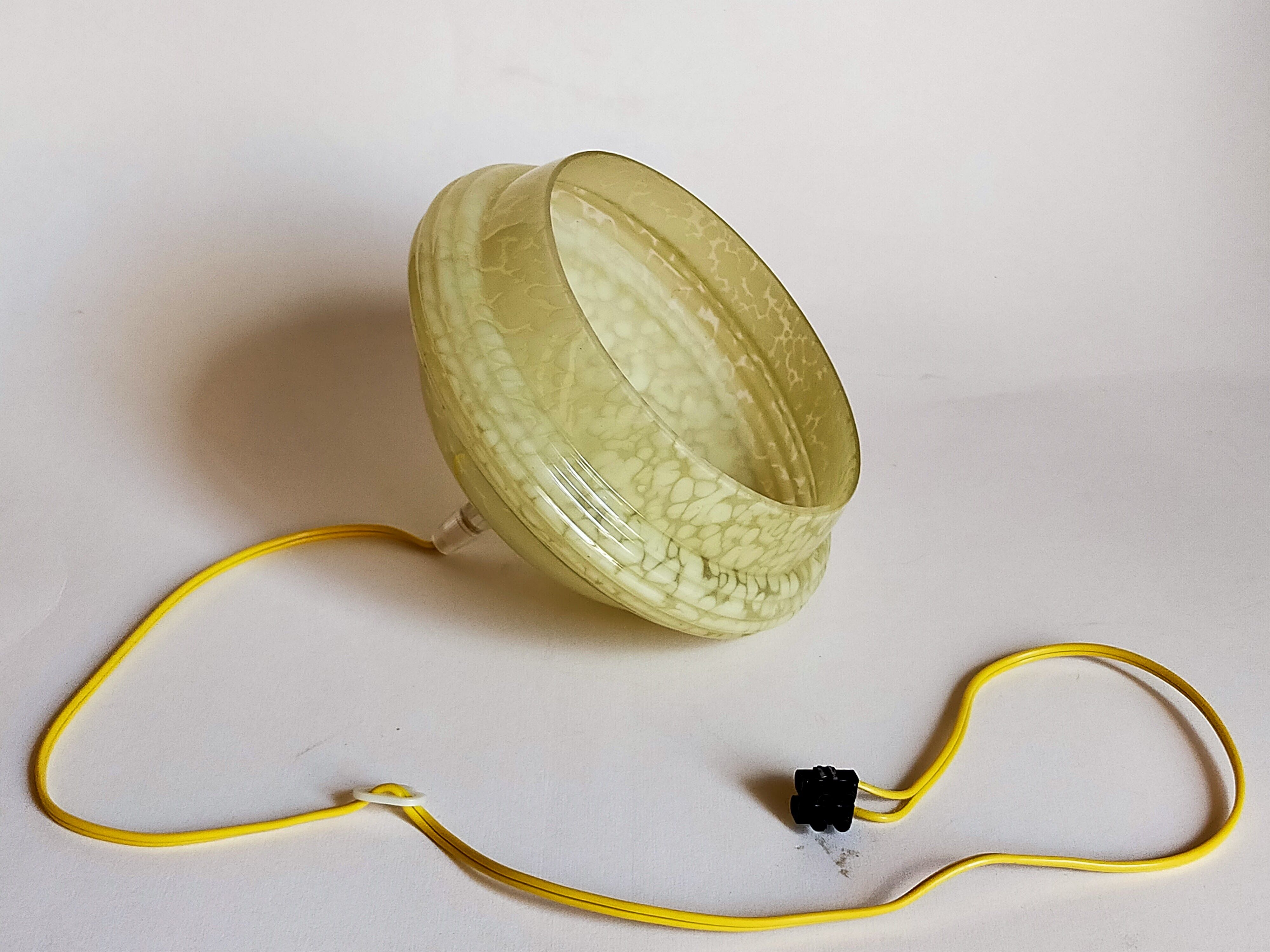 Clichy Glass Art-Deco Suspension