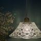 Vintage molded glass lampshade pendant light - tableware collection -