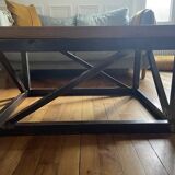 Coffee table - Oak and steel