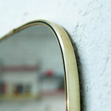 Large mirror gold brass 34x78cm
