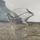 Clear Murano glass pitcher, 1960