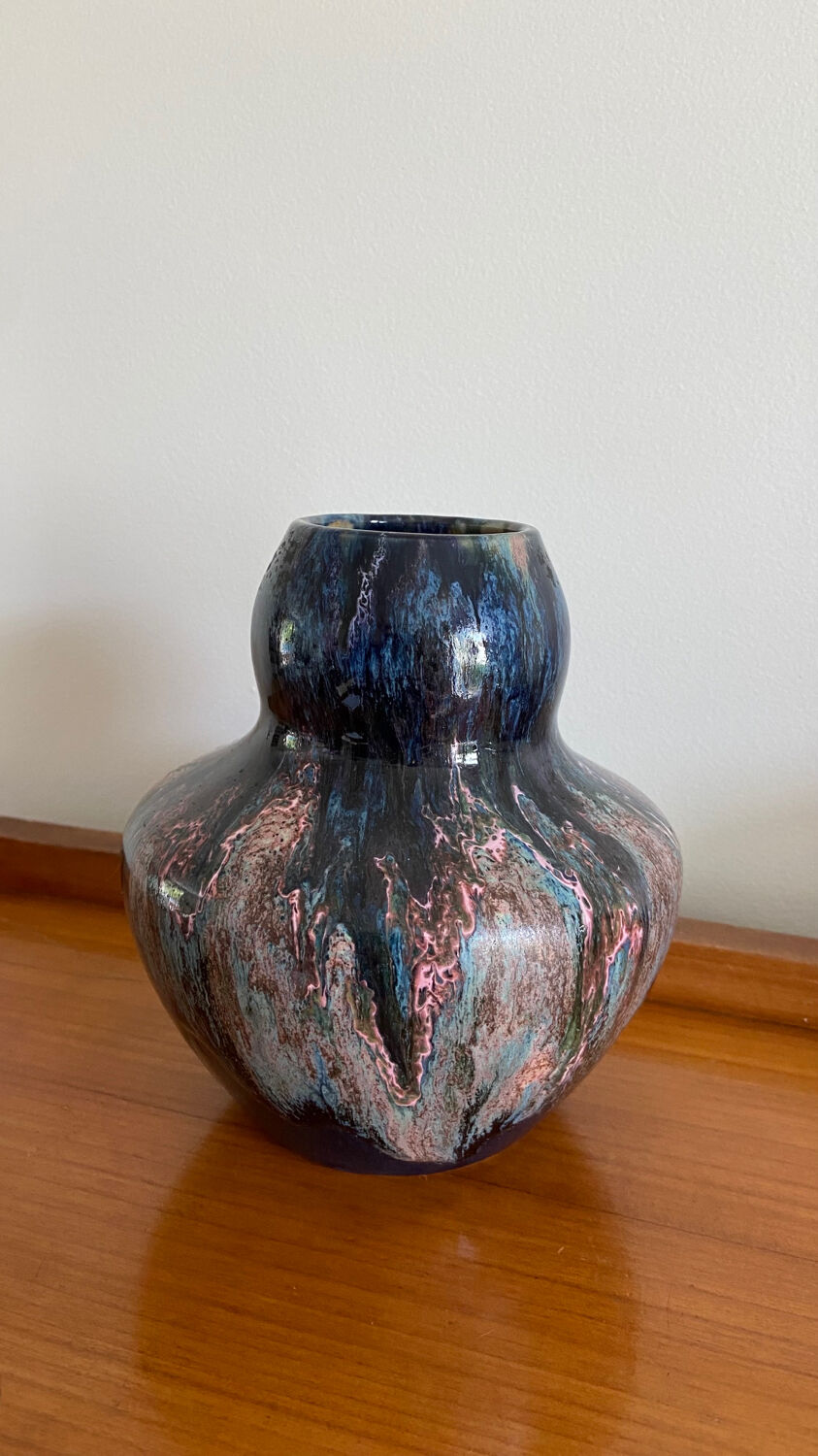 Art Deco glazed ceramic vase 1930
