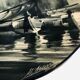 Ceramic plate with marine decoration in grisaille, hand-painted.