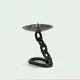 Brutalist Wrought Iron Candle Holder 1970s
