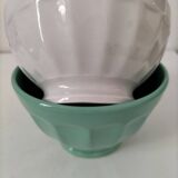 Vintage Faceted Farmhouse Bowl Duo