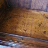 Rustic Wardrobe in Fir with Curtains