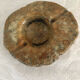 Polished and raw marble ashtray