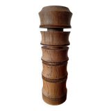 Hand-turned beechwood candle holder