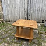 Table basse en pin vintage 1980