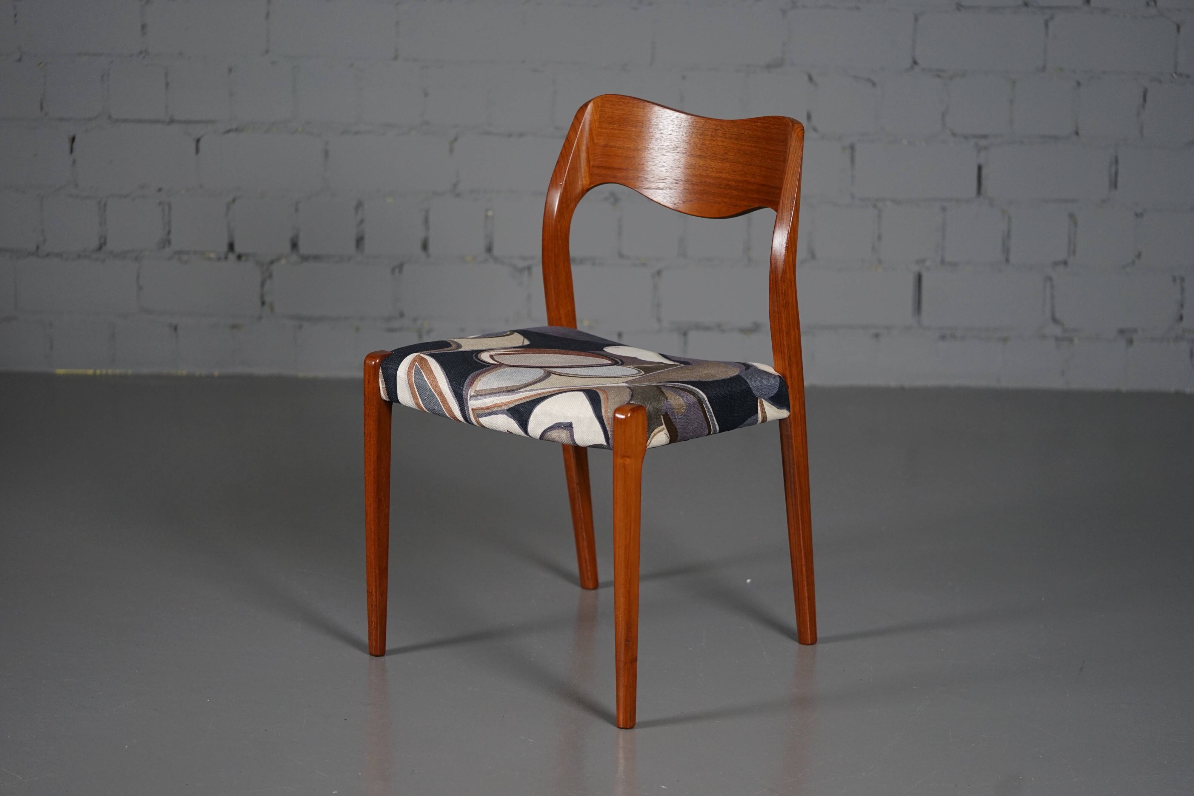 Teak chair model 71 by Niels Otto Möller for JL Möllers