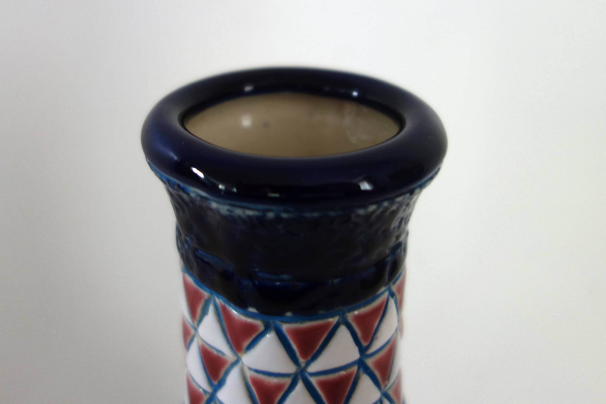 Art Deco ceramic vase with bird decoration by Amphora, 1920