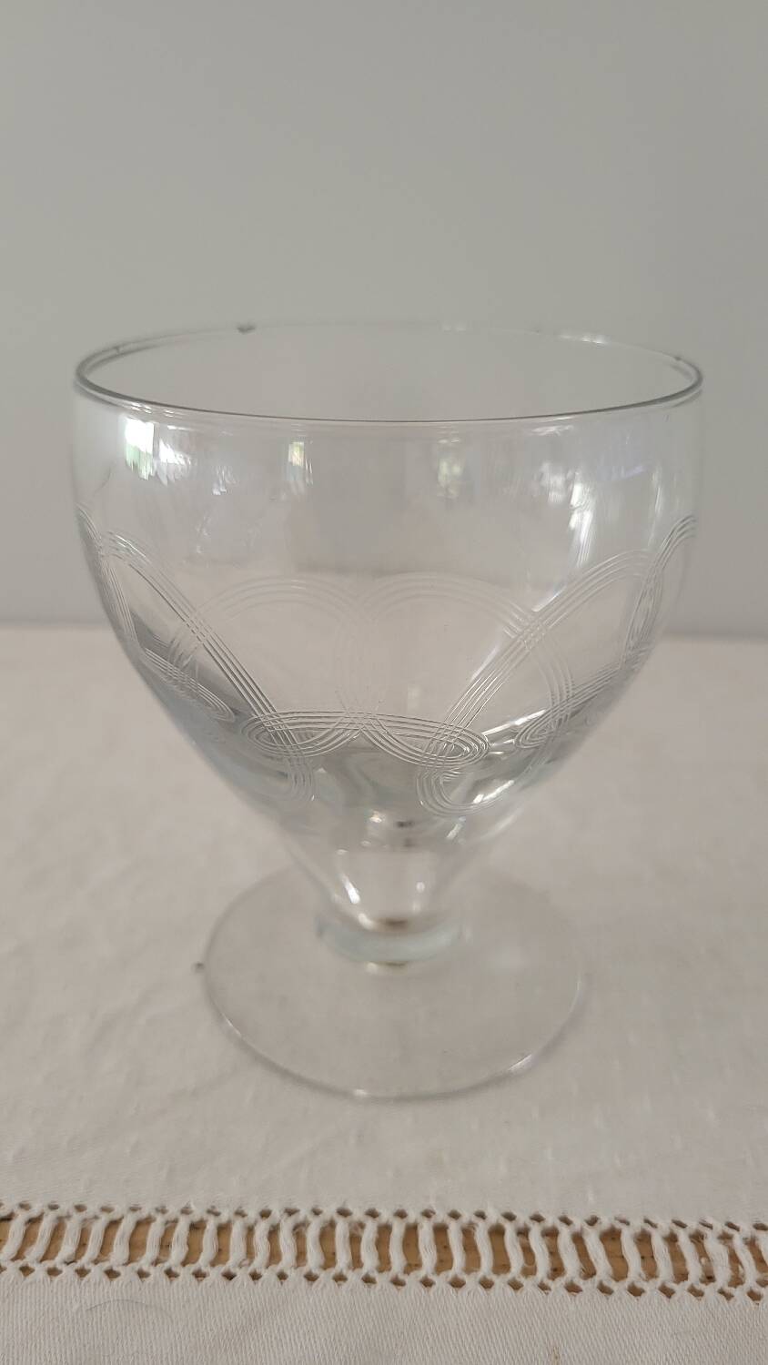 Engraved Crystal Glassware Set