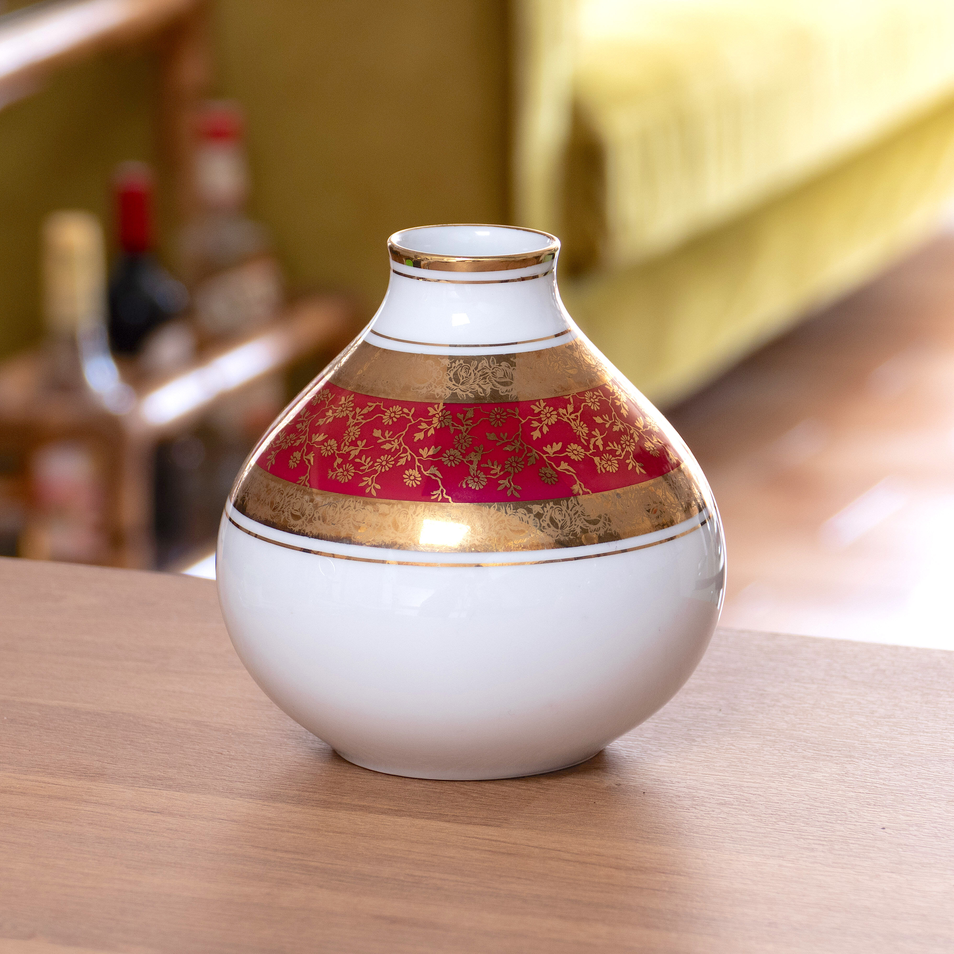 Hutschenreuther porcelain ball vase