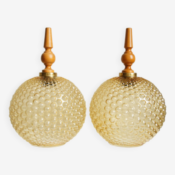 Set of 2 "Bubble" pendant lights Helena Tynell