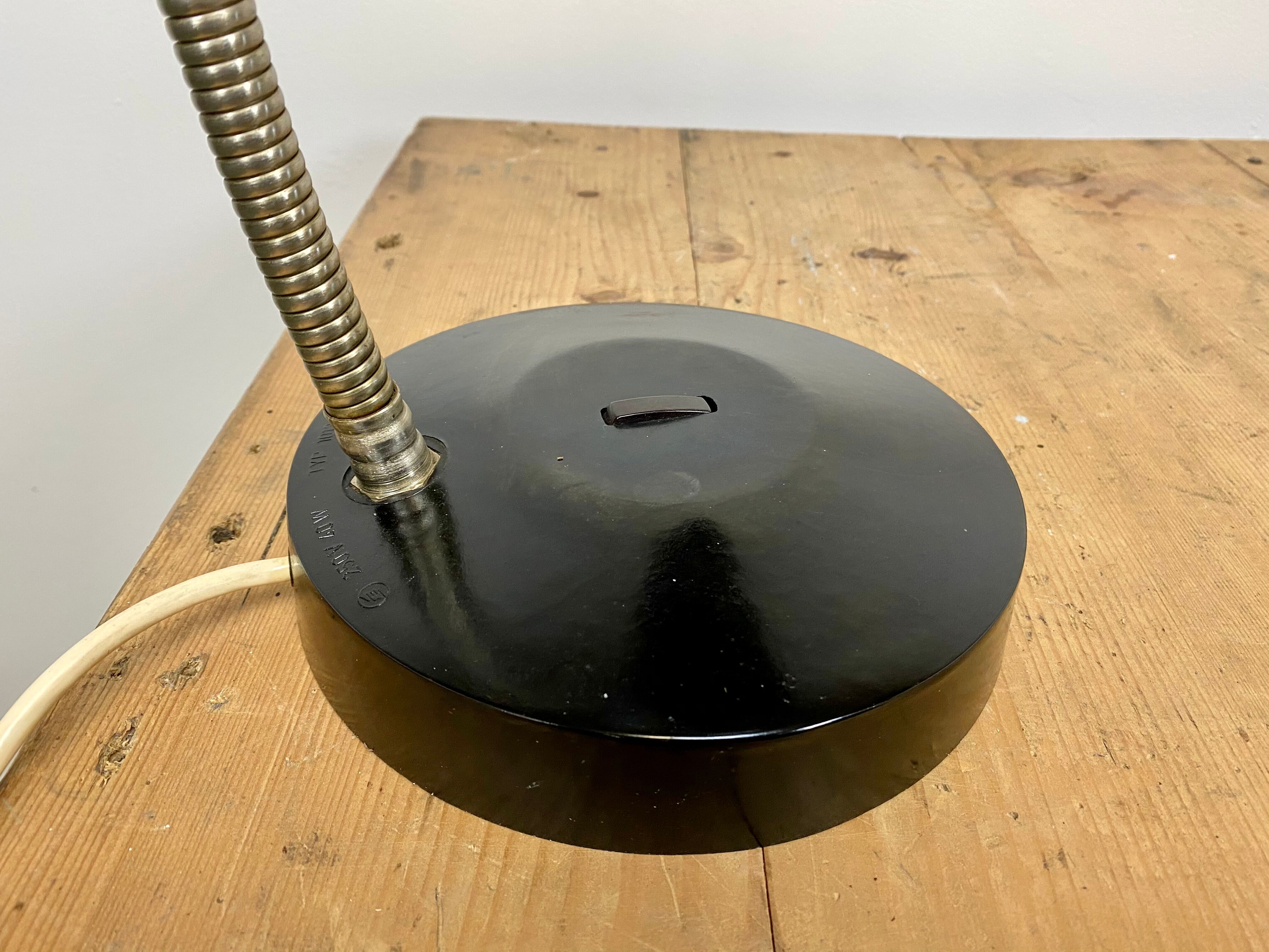 Black bakelite table lamp, 1960s