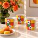 6 espresso cups decor Pop Flower power
