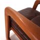 Fauteuil en cuir teck EMC, 1960