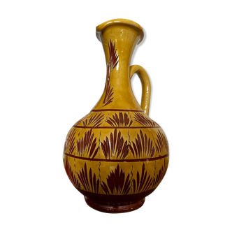 Glazed terracotta jug