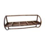 Rattan wall coat holder