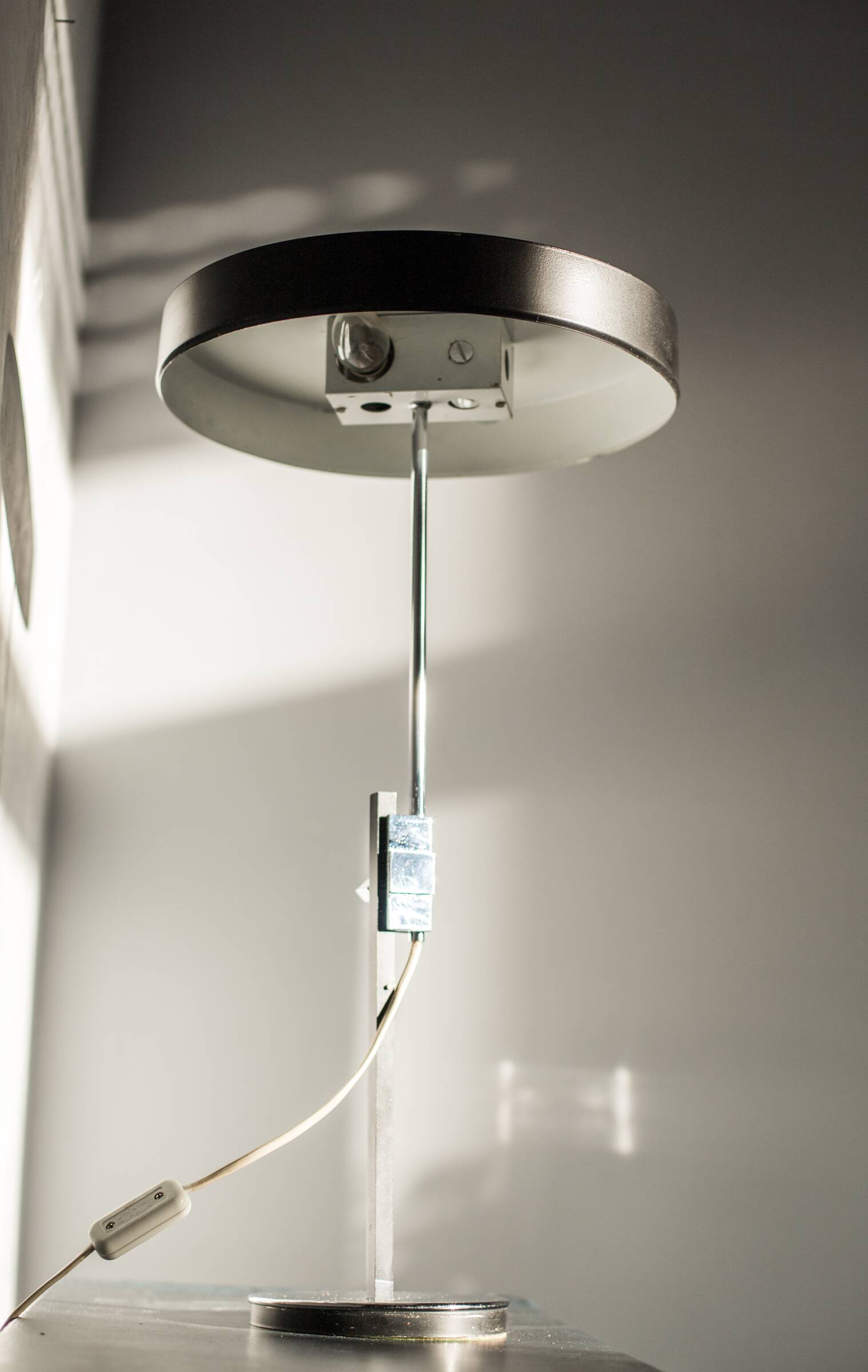 Vintage Bauhaus lamp attributed to Kaiser Leuchten by Boulanger, 1960