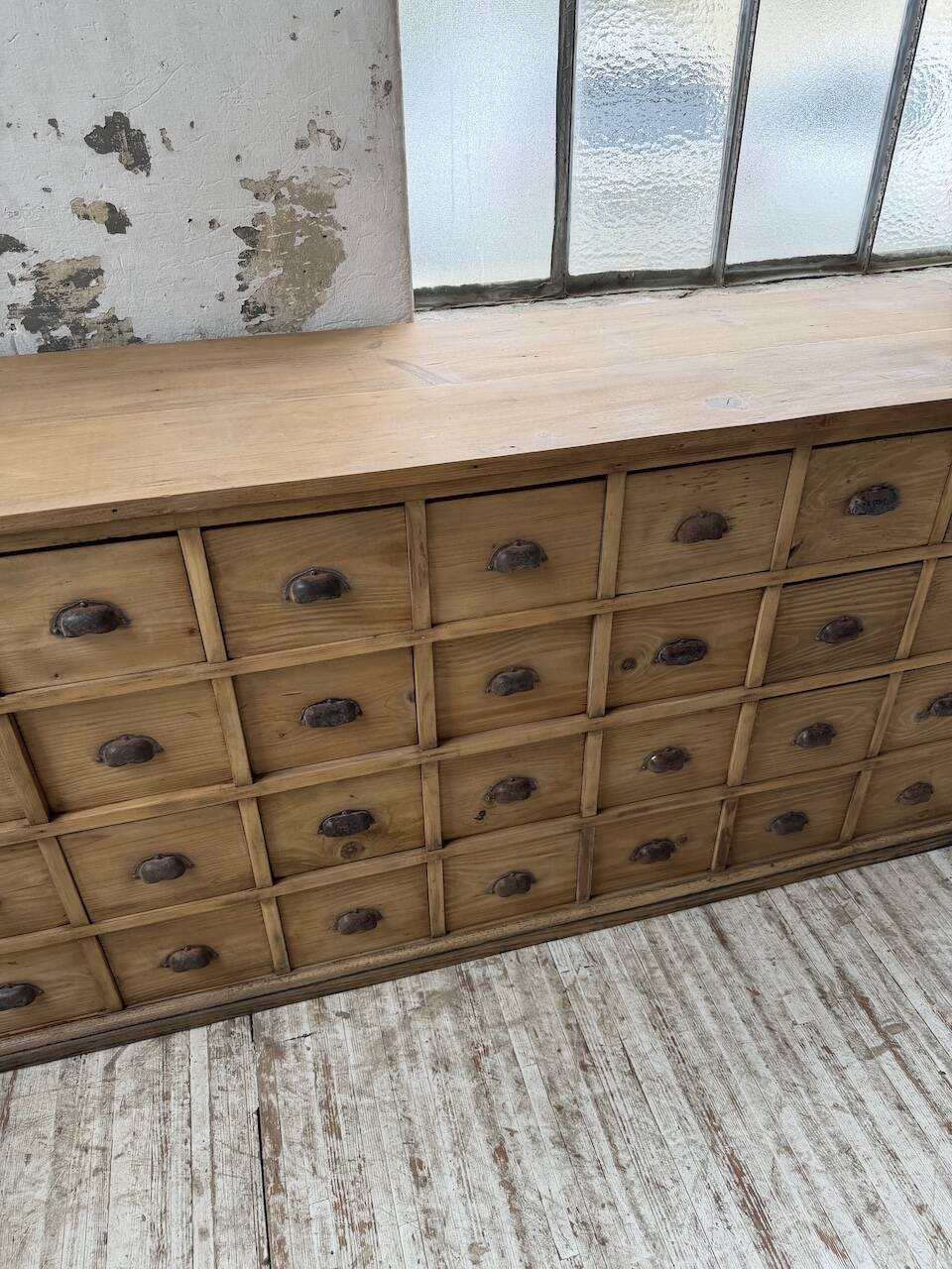 Meuble de métier pin XL années 50