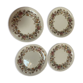 4 assiettes à dessert Johnson Bross