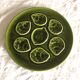 Vintage slurry oyster plate service