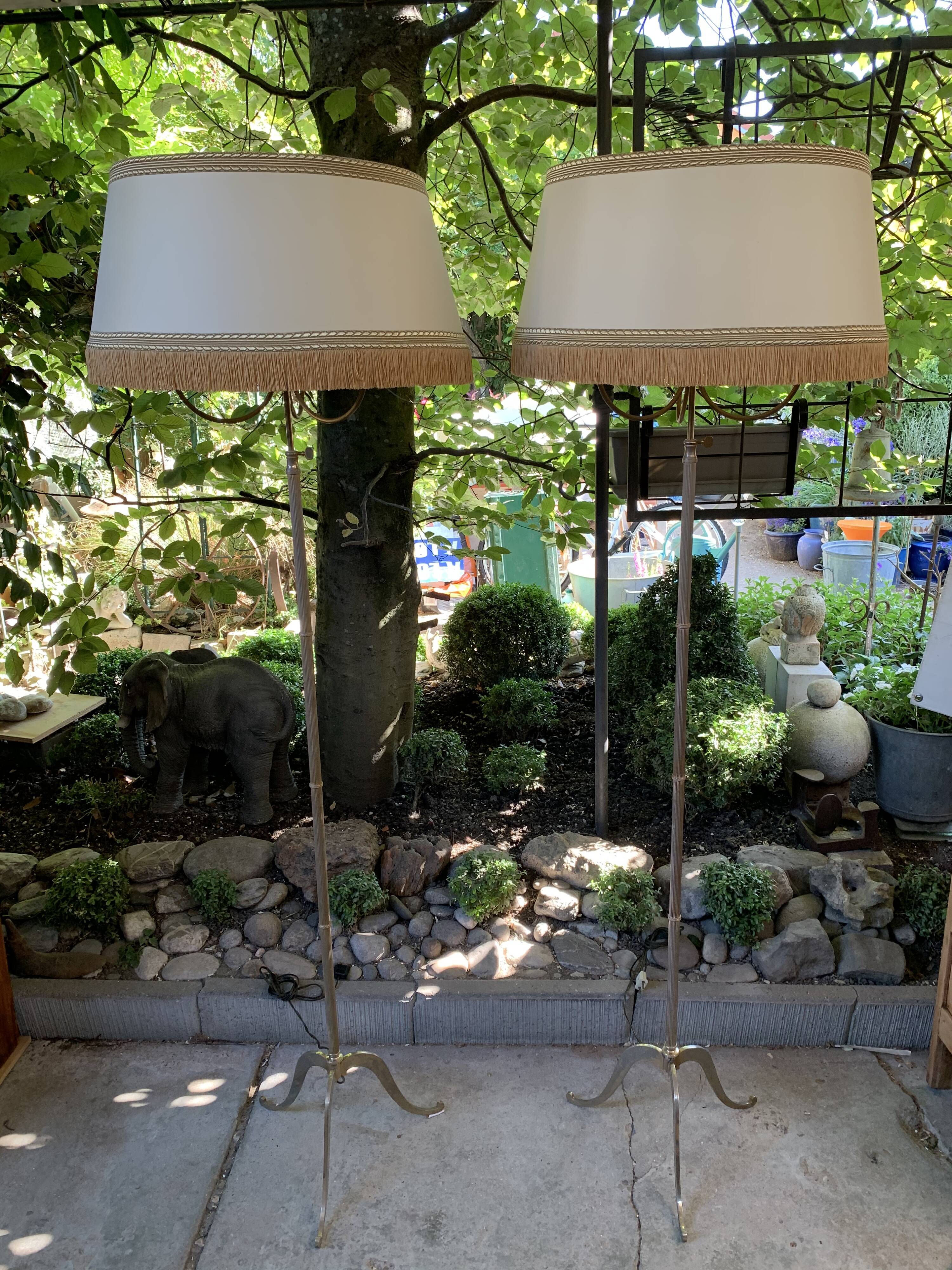 Pair of tripod lampposts 1960