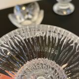 Vintage-style crystal candlesticks in the style of LITTLA