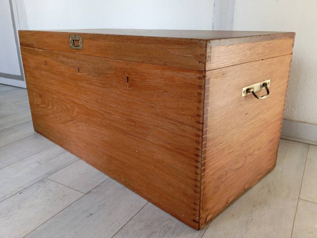 Malle marine en camphrier, XIXème