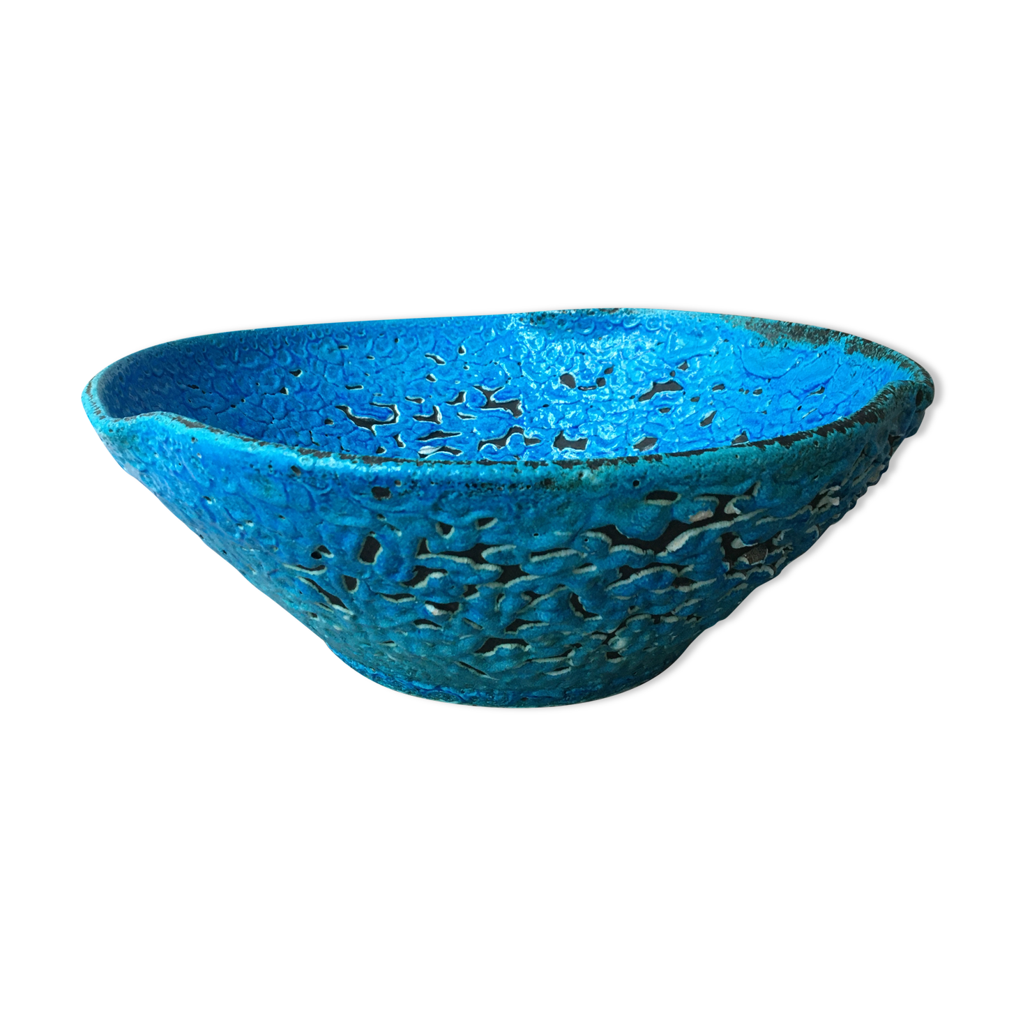 Large XL cup ceramic in turquoise Fat Lava