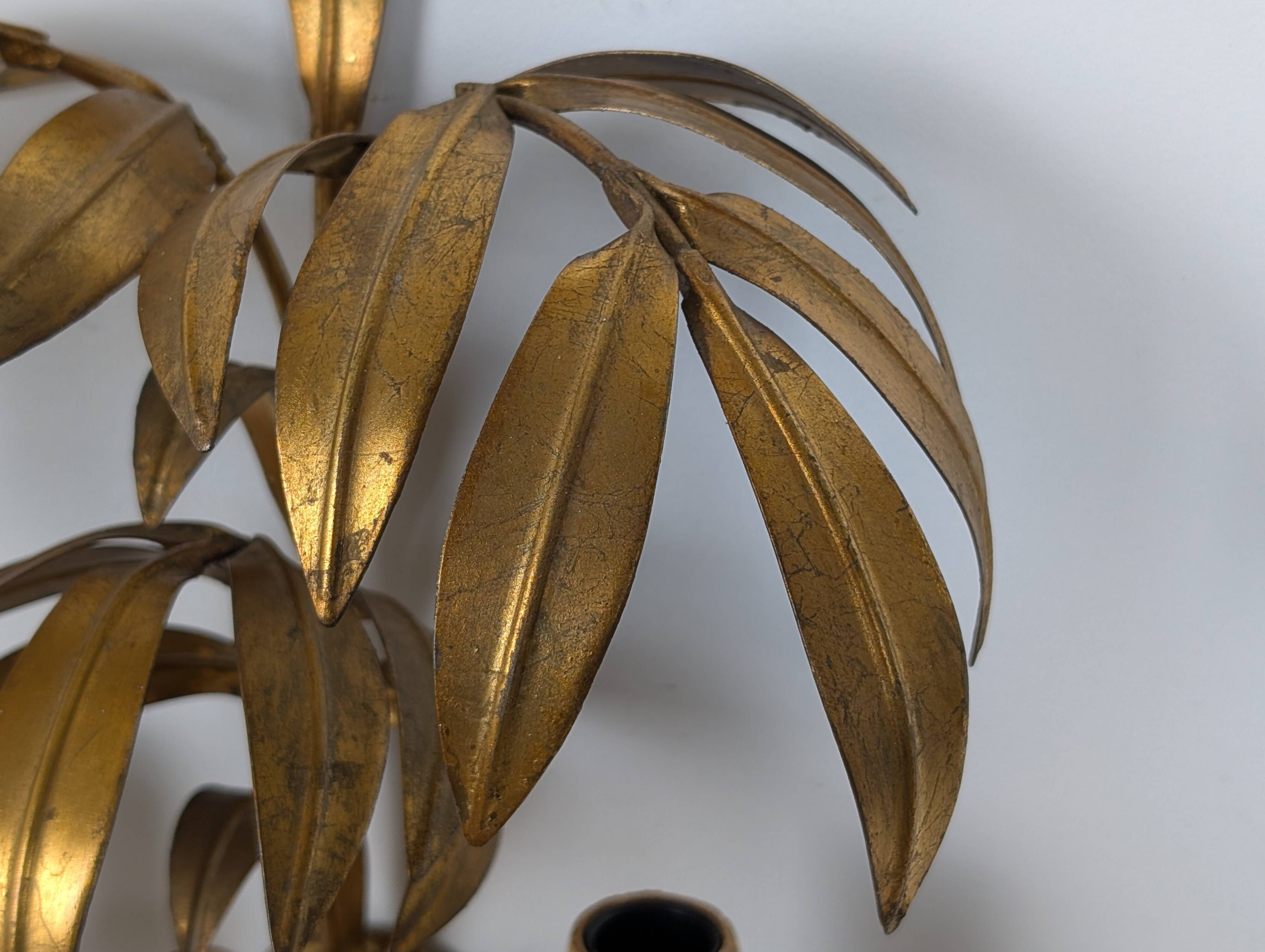 Applique feuilles dorées