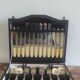 Corona Sheffield Stainless Steel Cutlery Set, 38 Pieces, Cream Bone-Effect