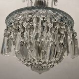 Murano Glass Crystal Light Pendant 1950’s