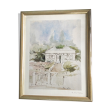 Watercolour by Fr. Hennequet - Reunion Island