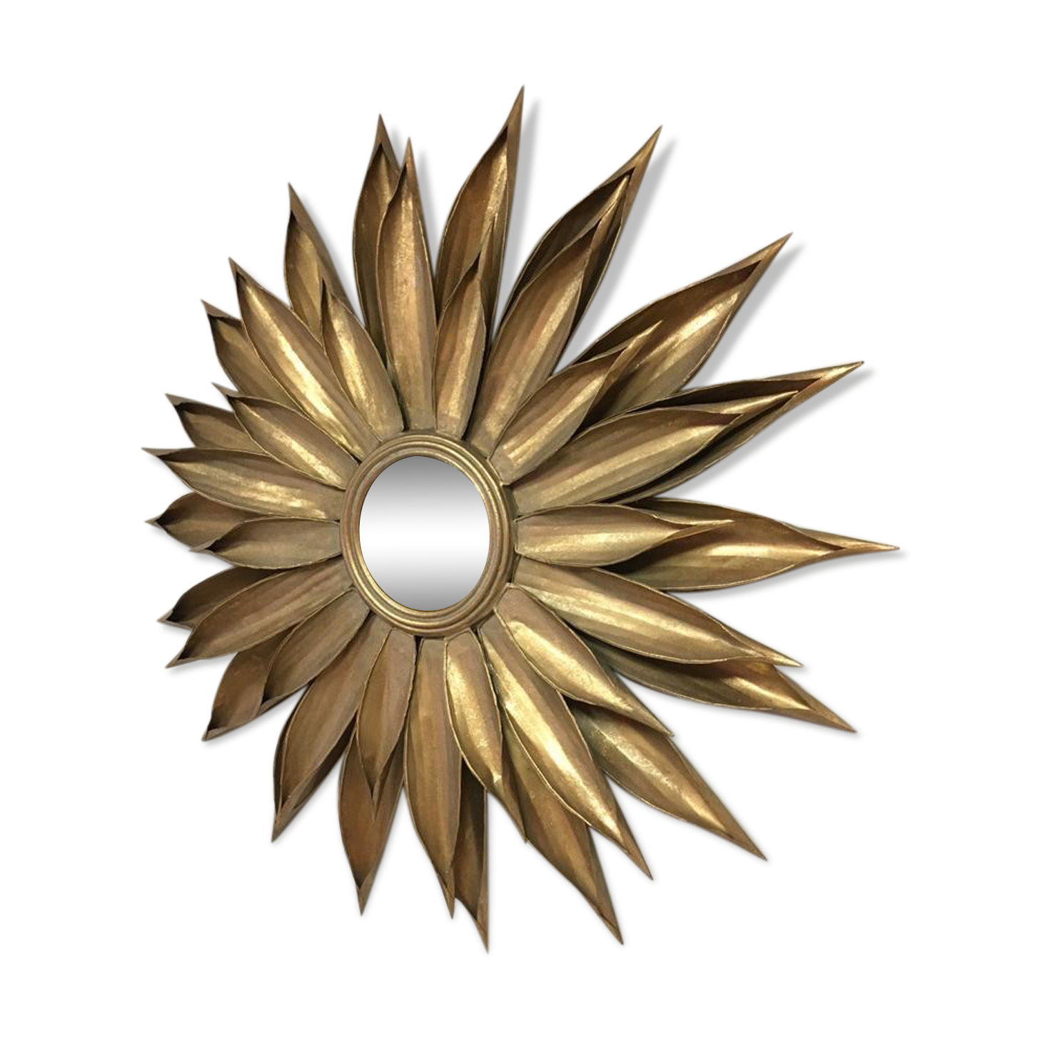 86cm metal sunflower mirror