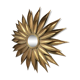 86cm metal sunflower mirror