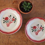 Lot of 10 plates to dessert Lunéville